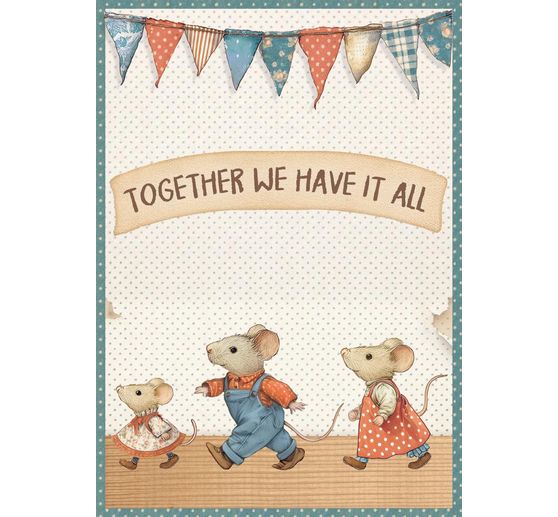 Assortiment de soies de paille &agrave; motifs &laquo; Family &raquo;, set de 8 pi&egrave;ces