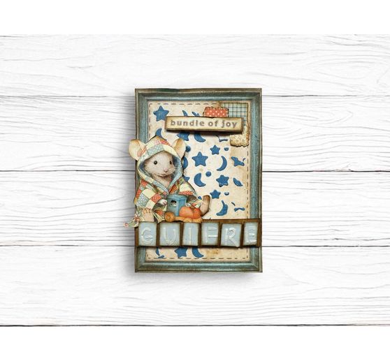 Pochoir &laquo; Baby - Star and Moon &raquo;