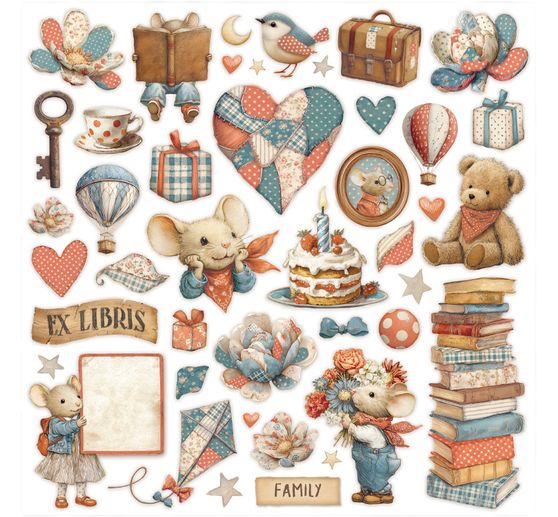 Bloc de papier scrapbooking &laquo; Family &raquo;