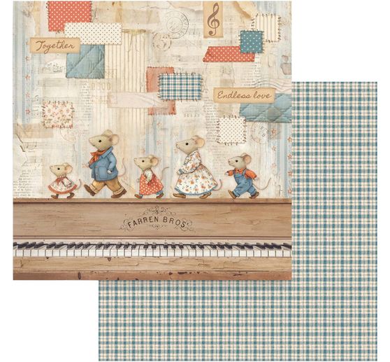 Bloc de papier scrapbooking &laquo; Family &raquo;