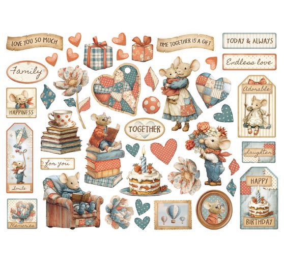 Punching motifs "Family"