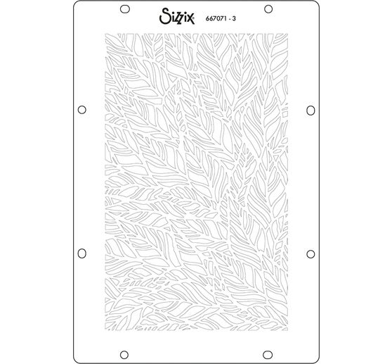 Sizzix Stencil set &laquo; Botanicals &raquo;, 4 pi&egrave;ces