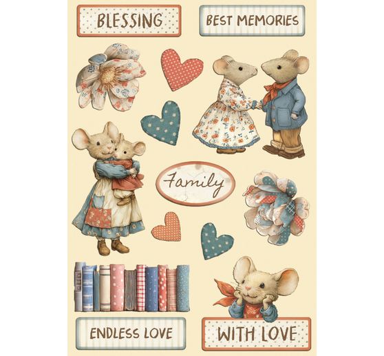 Motifs d&eacute;coup&eacute;s au laser &laquo; Family &raquo;