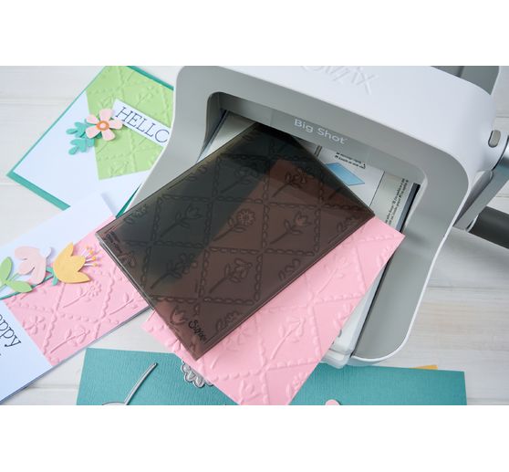 Gabarit d'embossage multi-niveaux Sizzix &laquo;"Framed Florals &raquo;