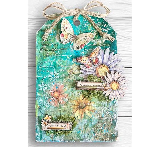 Pochoir &laquo; Daisy Art - Letter and Butterfly &raquo;