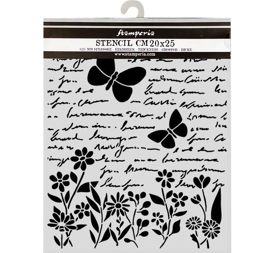 Pochoir &laquo; Daisy Art - Letter and Butterfly &raquo;