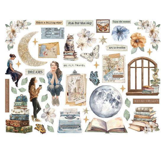 Motifs estamp&eacute;s &laquo; Secret Diary &raquo;