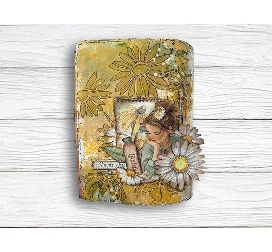 Pochoir &laquo; Daisy Art - He loves me &raquo;