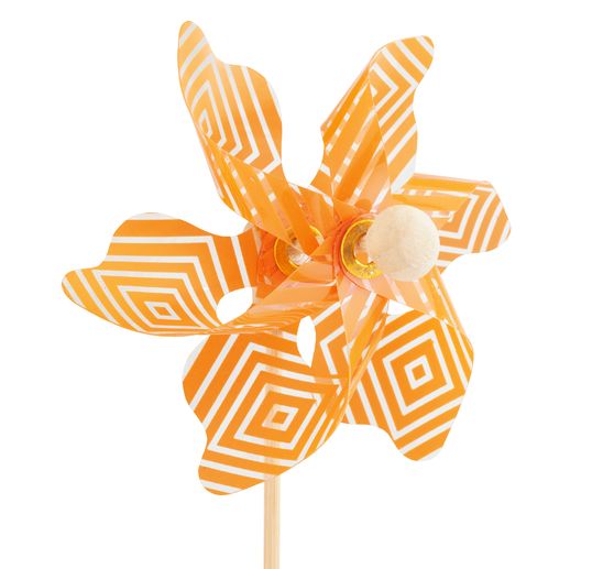 Piques d&eacute;co moulins &agrave; vent &agrave; motif losange