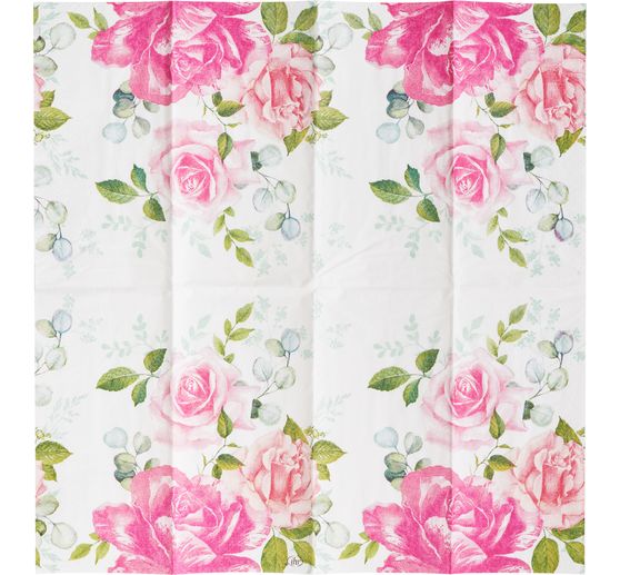 Mouchoirs en papier &laquo; Roses &raquo;