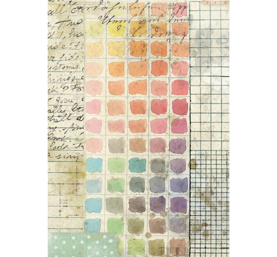 Soie de paille &agrave; motifs backgrounds &laquo; Daisy Art &raquo;, set de 8 pi&egrave;ces