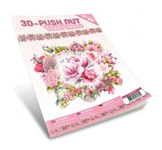 Livret de motifs 3D pr&eacute;-estamp&eacute;s &laquo; Blush Blooms &raquo;