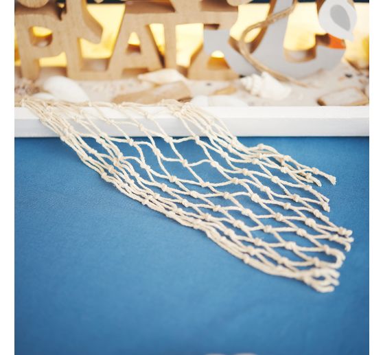 Ruban filet de p&ecirc;che VBS, Naturel, 13 x 100 cm