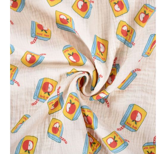 Tissu mousseline en coton au m&egrave;tre &laquo; Juice &raquo;