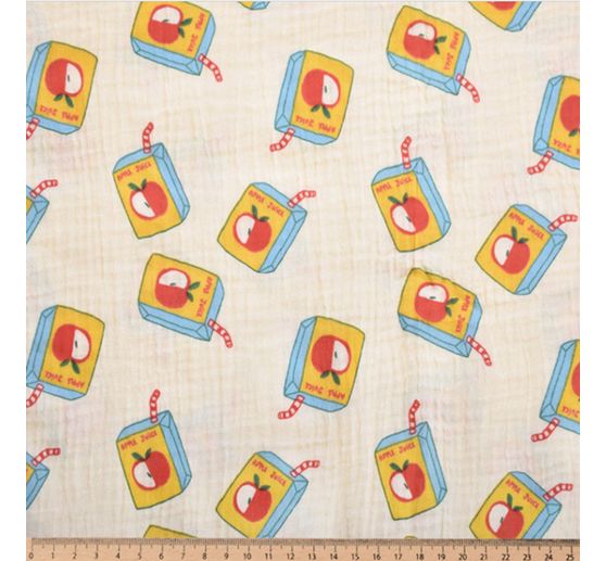 Tissu mousseline en coton au m&egrave;tre &laquo; Juice &raquo;