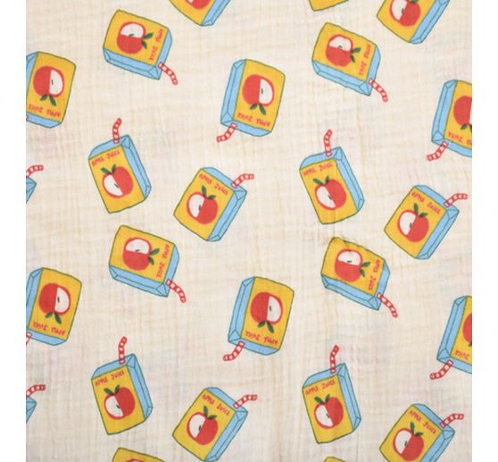 Tissu mousseline en coton au m&egrave;tre &laquo; Juice &raquo;