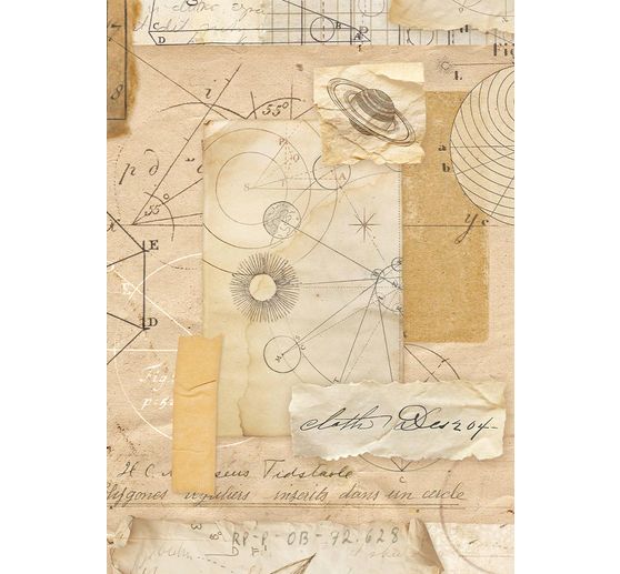 Soie de paille &agrave; motifs backgrounds &laquo; A New Beginning &raquo;, set de 8 pi&egrave;ces