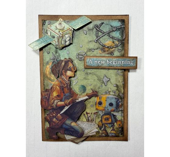 Pochoir &laquo; A New Beginning - Planetary &raquo;