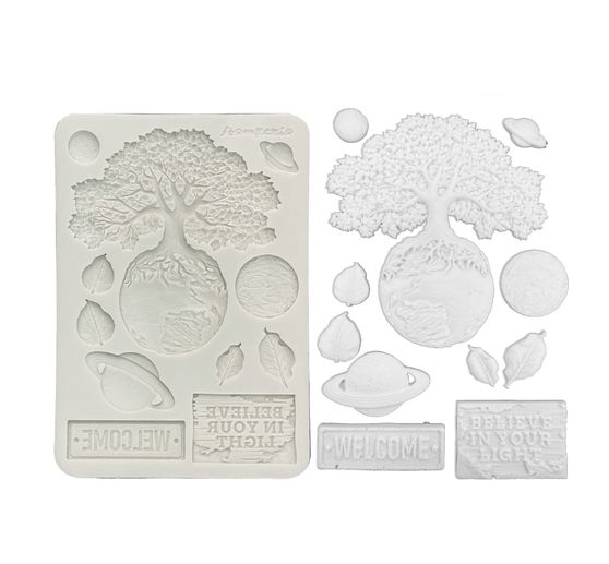 Moule en silicone A5 &laquo; A New Beginning - Planets &raquo;