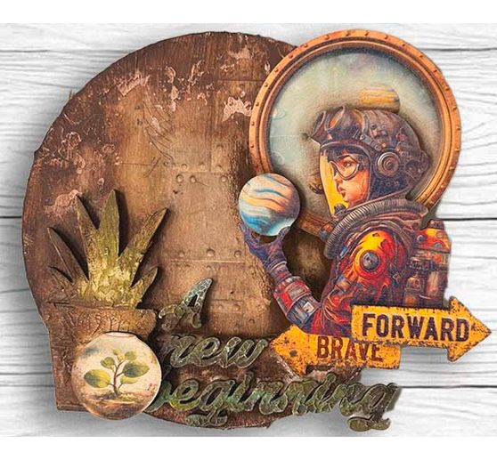 Motifs d&eacute;coup&eacute;s au laser &laquo; A New Beginning &raquo;