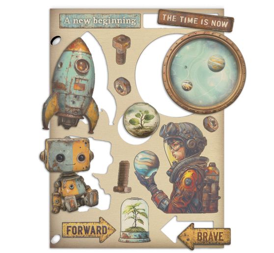 Motifs d&eacute;coup&eacute;s au laser &laquo; A New Beginning &raquo;