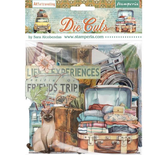 Motifs estamp&eacute;s &laquo; Art of Travelling &raquo;