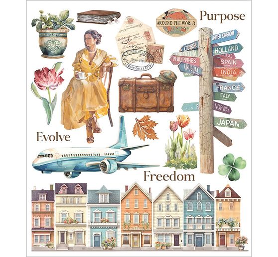 Assortiment de Rub On XL &laquo; Art of Travelling &raquo;