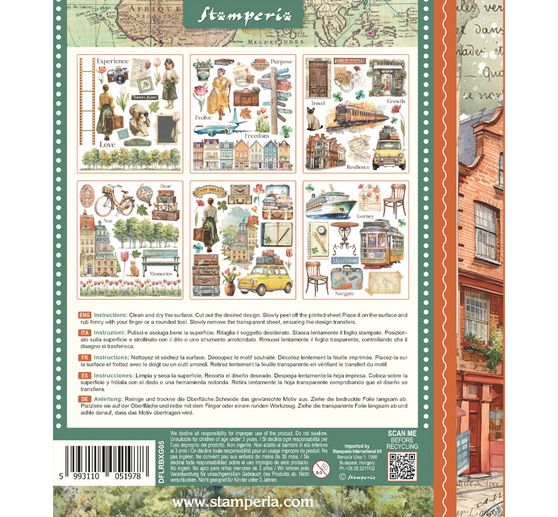 Assortiment de Rub On XL &laquo; Art of Travelling &raquo;