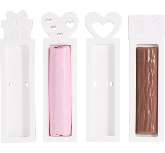 Moule en silicone VBS &laquo; Support &agrave; barre de chocolat Merci &raquo;