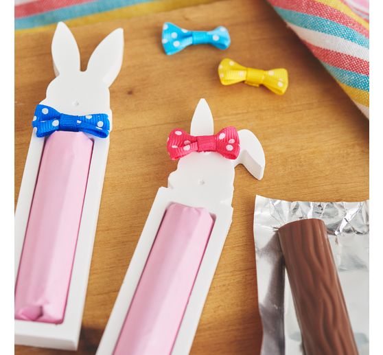 Moule en silicone VBS &laquo; Support &agrave; barre de chocolat Bunny &raquo;