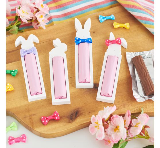 Moule en silicone VBS &laquo; Support &agrave; barre de chocolat Bunny &raquo;