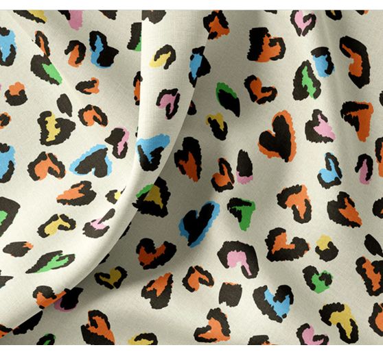 Cotton fabric "Love Leo"