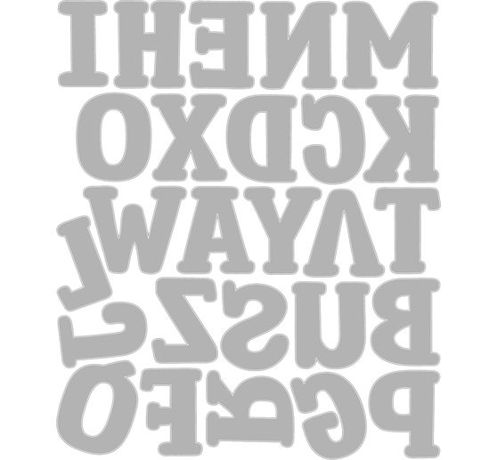 Gabarit d'estampe Sizzix Thinlits &laquo; Alphabet by Eileen Hull &raquo;