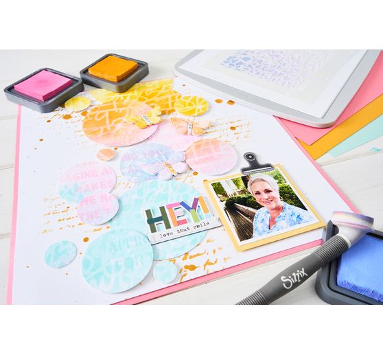 Sizzix Stencil set &laquo; Words and Numbers &raquo;