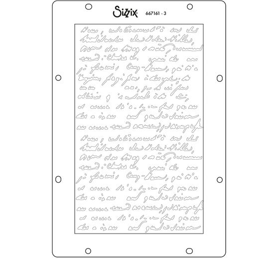 Sizzix Stencil set &laquo; Words and Numbers &raquo;