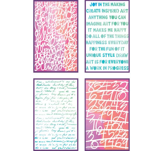 Sizzix Stencil set &laquo; Words and Numbers &raquo;