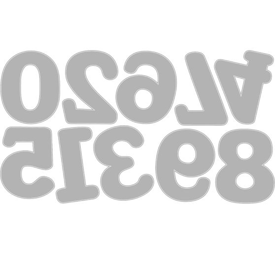 Gabarit d'estampe Sizzix Thinlits &laquo; Numbers by Eileen Hull &raquo;