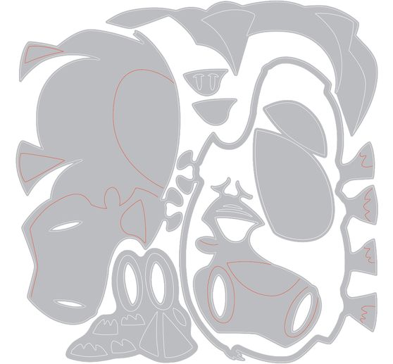 Sizzix Thinlits Punching template "Bernice - Mini Colorize by Tim Holtz"
