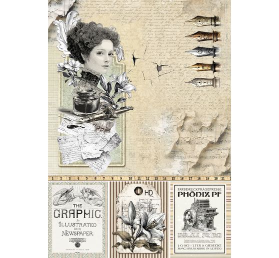 Assortiment de papiers &laquo; Typographic &raquo;