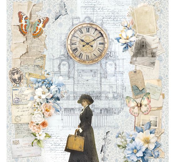 Scrapbook paper "Eastern Journey"