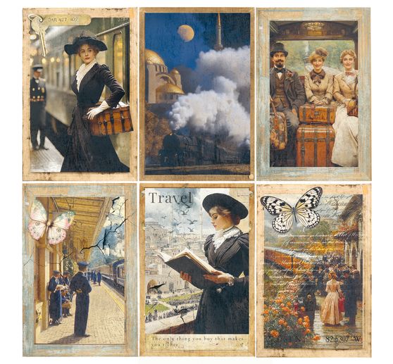 Scrapbook paper "Eastern Journey"