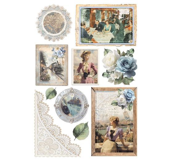 Motif straw silk assortment "Eastern Journey", set of 4