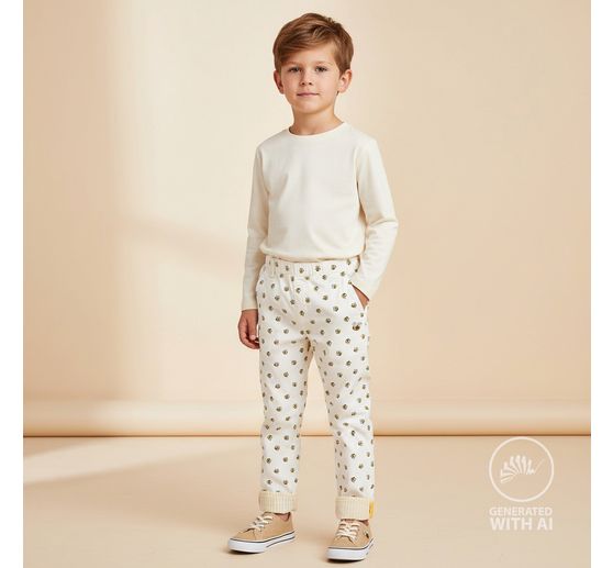 Tissu jersey au m&egrave;tre &laquo; Petites Abeilles &raquo;