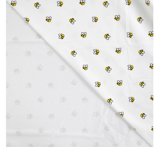 Tissu jersey au m&egrave;tre &laquo; Petites Abeilles &raquo;