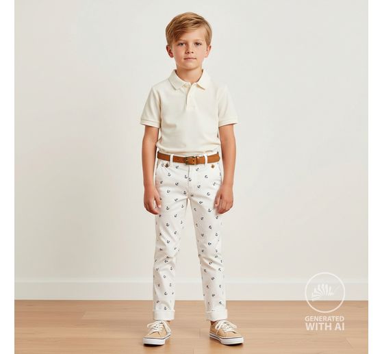 Tissu popeline de coton au m&egrave;tre &laquo; Ancre &raquo;