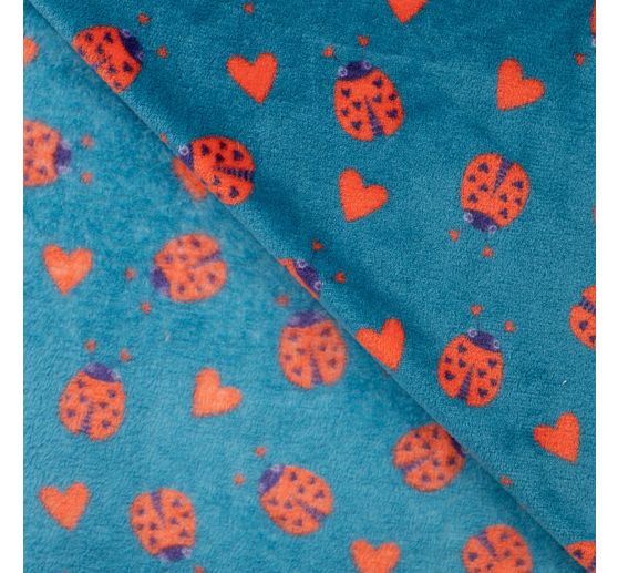 Fleece fabric "Ladybug"