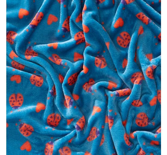 Fleece fabric "Ladybug"