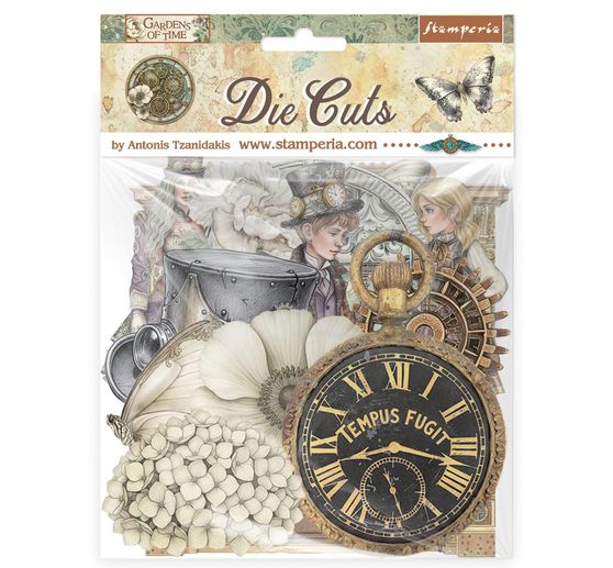 Motifs estamp&eacute;s &laquo; Gardens of Time &raquo;