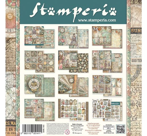 Bloc de papier scrapbooking &laquo; Gardens of Time &raquo;