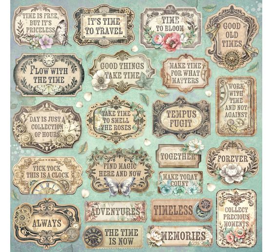 Bloc de papier scrapbooking &laquo; Gardens of Time &raquo;